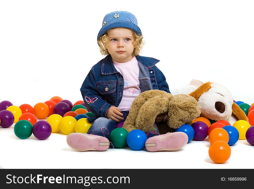 Portrait of cute little girl