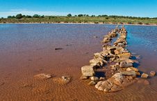 Lake In The Red Australia Desert Stock Photo Lake In The Red Australia Desert Stock Photo
