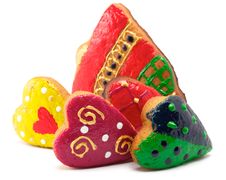 Cookies - Bell And Hearts Stock Photography Cookies - Bell And Hearts Stock Photography