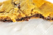 Half Eaten Chocolate Cookie Stock Photography Half Eaten Chocolate Cookie Stock Photography