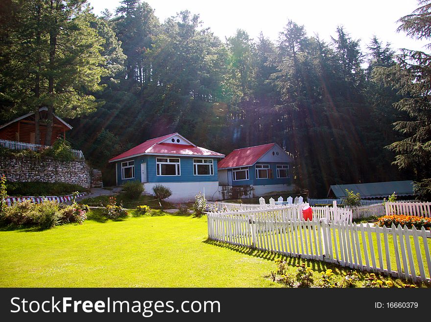 Holiday cottage on a hill resort