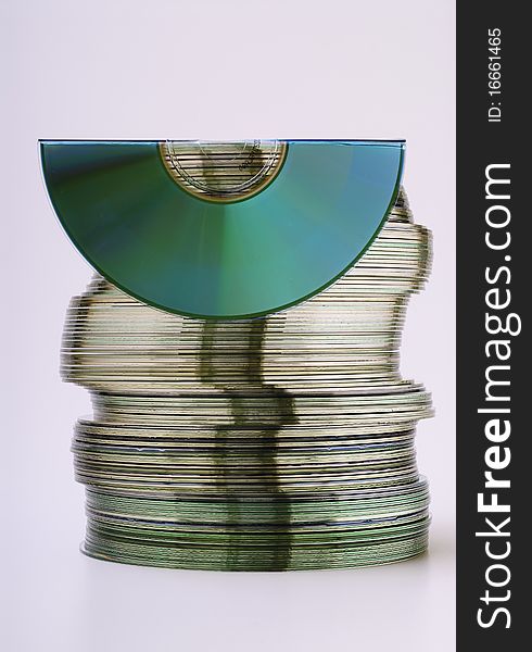 Topped by a stack of CDs called bent