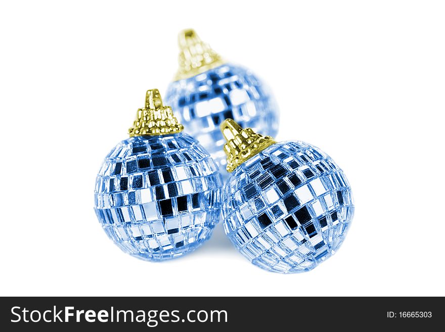 Three Mirror Christmas Balls