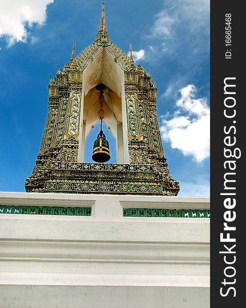 The Main Belltower in Wat Pho Bangkok Thailand