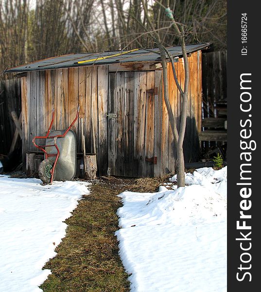 Hut Prepared For The Winter