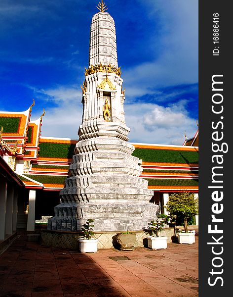 Stupa at Wat Pho Bangkok Thailand. Stupa at Wat Pho Bangkok Thailand
