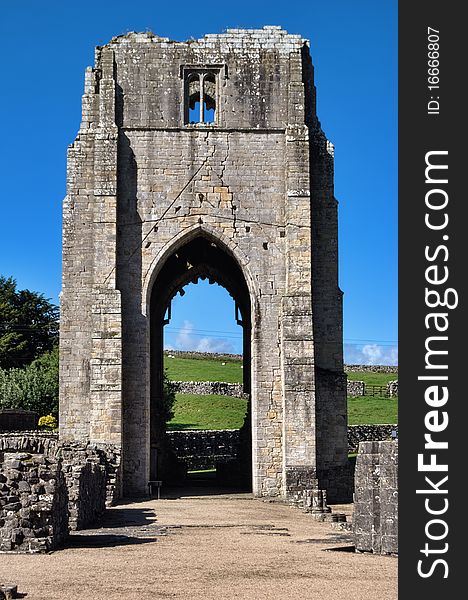 A front view of the West Tower, Shap Abbey, Cumbria,England. A front view of the West Tower, Shap Abbey, Cumbria,England