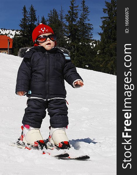 Child On Skis