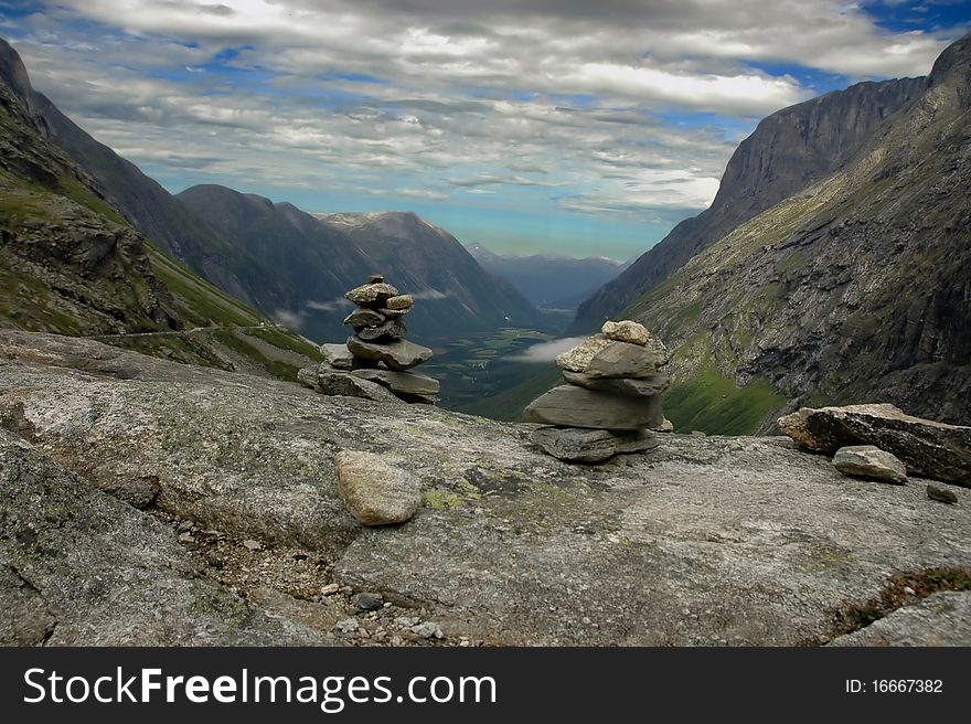 Stone Man In The Mountains