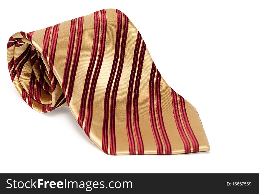 Tie on a white background isolated. Tie on a white background isolated