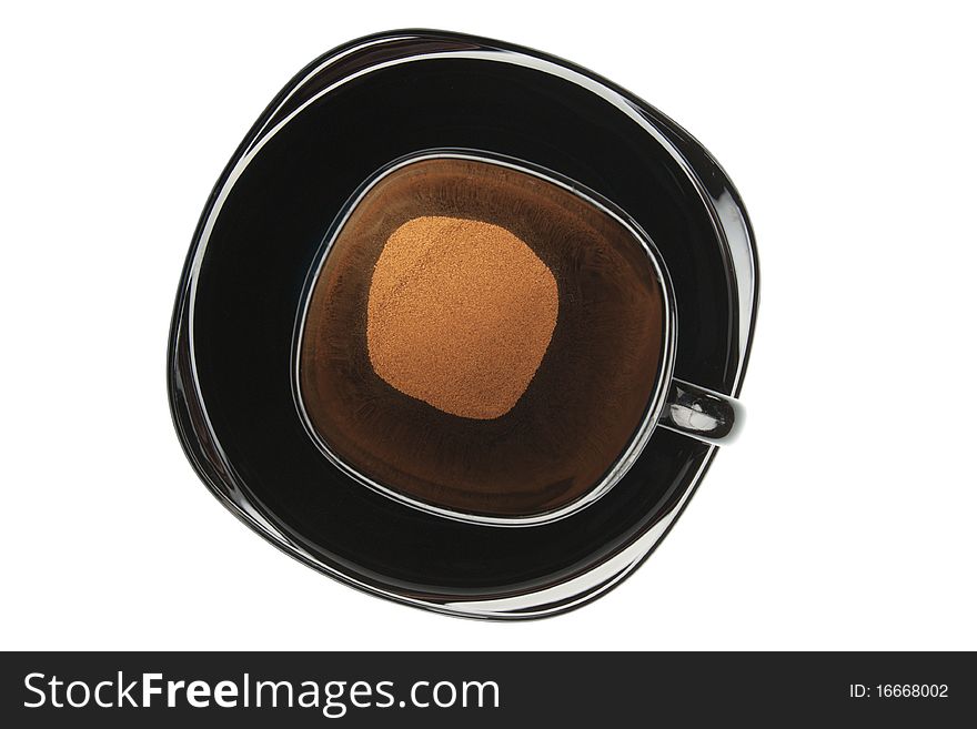 Instant coffee in the mug