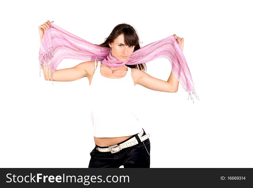 Girl in scarf
