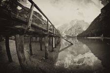 Braies Lake, Italy Royalty Free Stock Image Braies Lake, Italy Royalty Free Stock Image