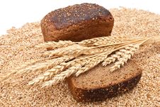 Bread With Wheat And Ears Royalty Free Stock Photos Bread With Wheat And Ears Royalty Free Stock Photos