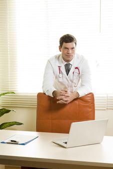 Doctor In His Studio Stock Photo Doctor In His Studio Stock Photo