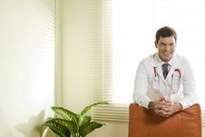 Doctor In His Studio Stock Image Doctor In His Studio Stock Image