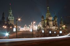 Moscow Red Square At Night Stock Photography Moscow Red Square At Night Stock Photography