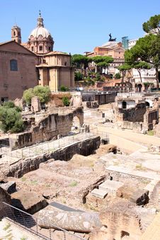 Ruins Of The Roman Forum Stock Photo Ruins Of The Roman Forum Stock Photo