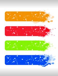 Multicolor Grunge Banners Royalty Free Stock Image Multicolor Grunge Banners Royalty Free Stock Image