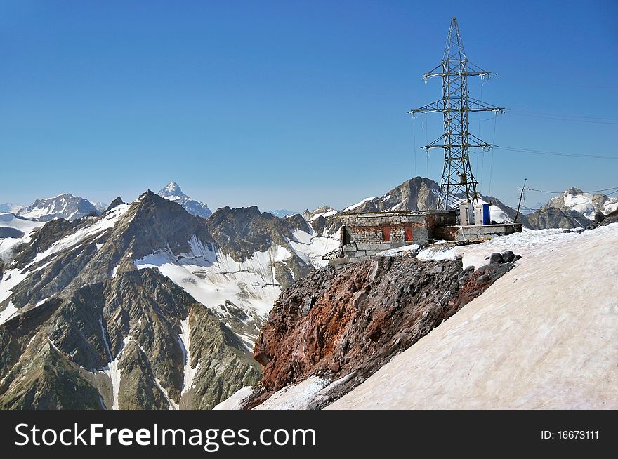 Kind from mountain Elbrus on mountains of the North Caucasus. Kind from mountain Elbrus on mountains of the North Caucasus