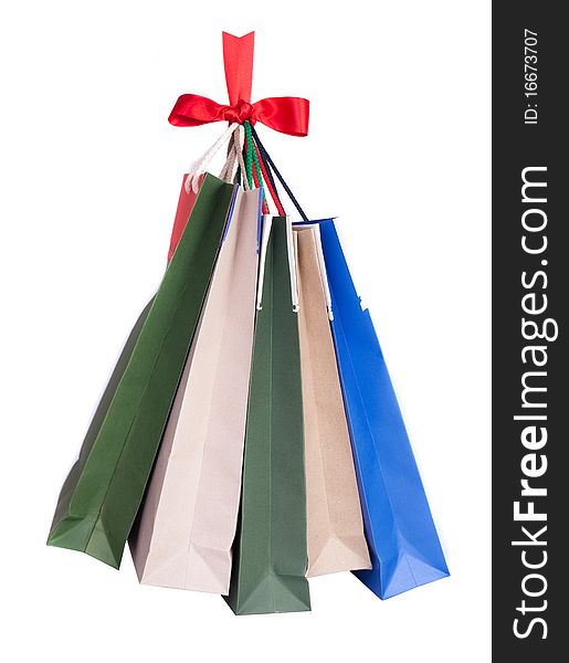 Christmas Bags isolated on white