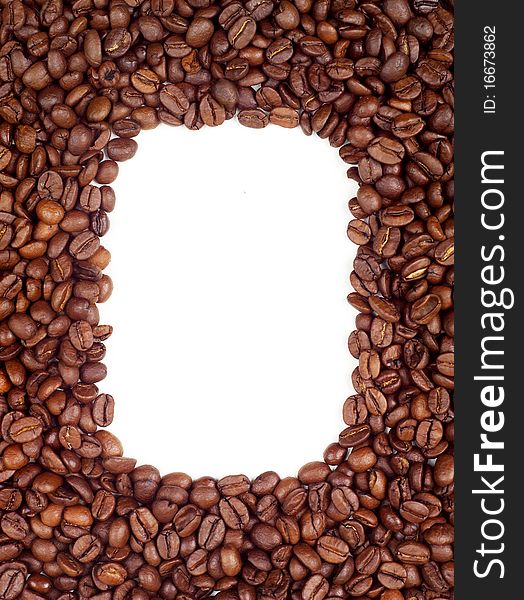 Coffee beans frame (background)