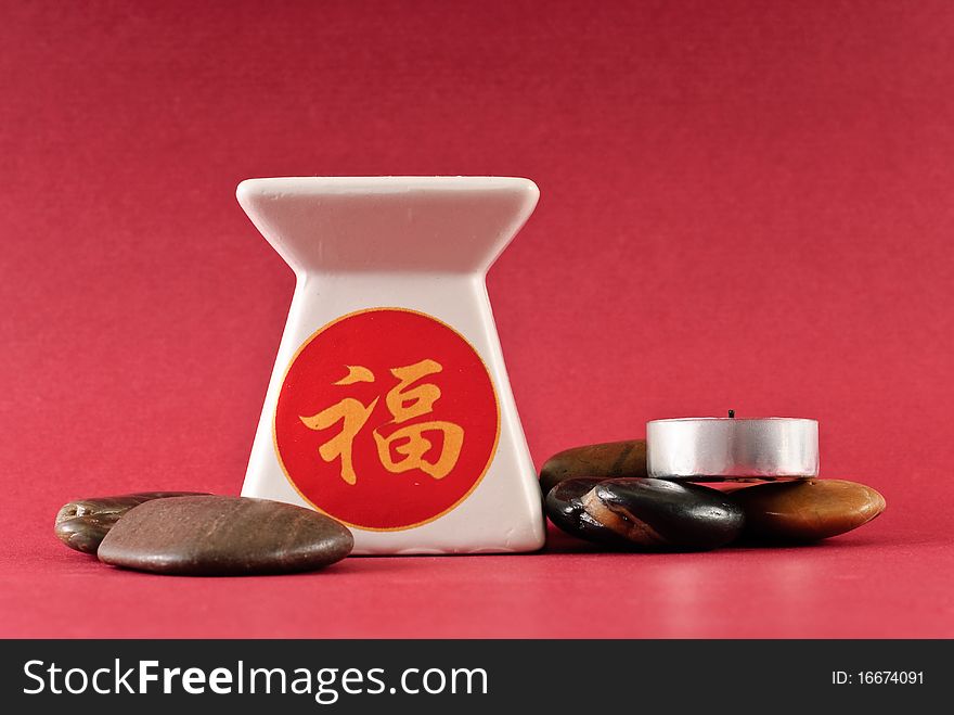 Oriental Theme Ceramic Oil Burner