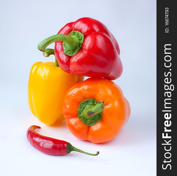 Capsicum. sweet peppers