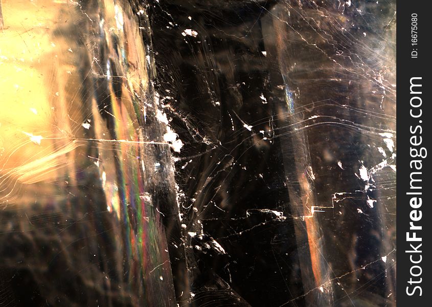 Mineral iceland spar texture closeup, fantasy background