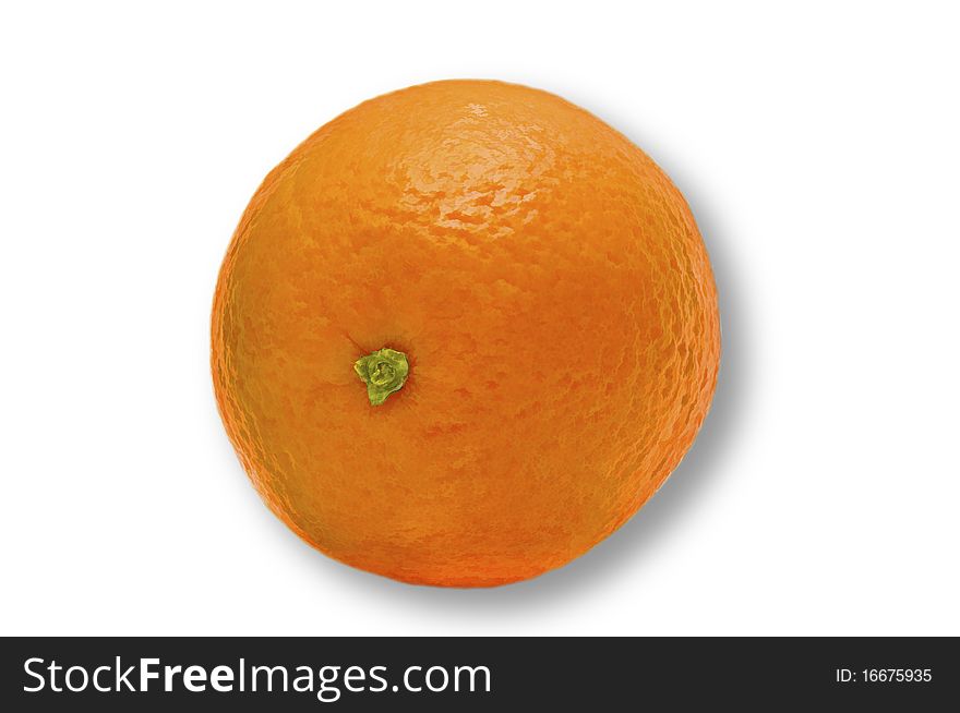 Orange isolated over white background