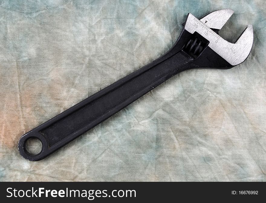 A Shifting (adjustable wrench) photographed in a studio.