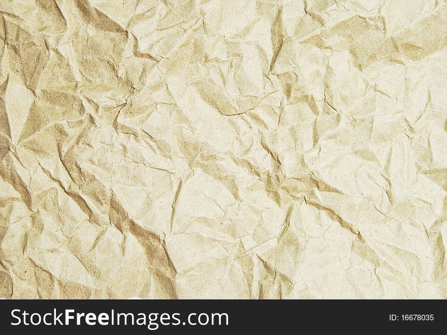 Crumpled Recycle Paper