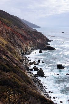 The Big Sur Coastline In California. Stock Photo The Big Sur Coastline In California. Stock Photo