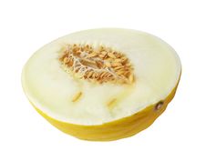 Yellow Melon Over White Royalty Free Stock Images Yellow Melon Over White Royalty Free Stock Images
