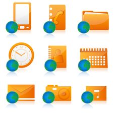 Office Icon Set Royalty Free Stock Photography Office Icon Set Royalty Free Stock Photography