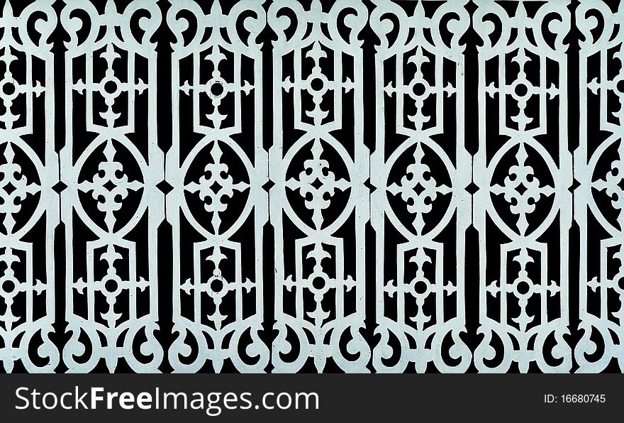 Thai style wooden engrave background