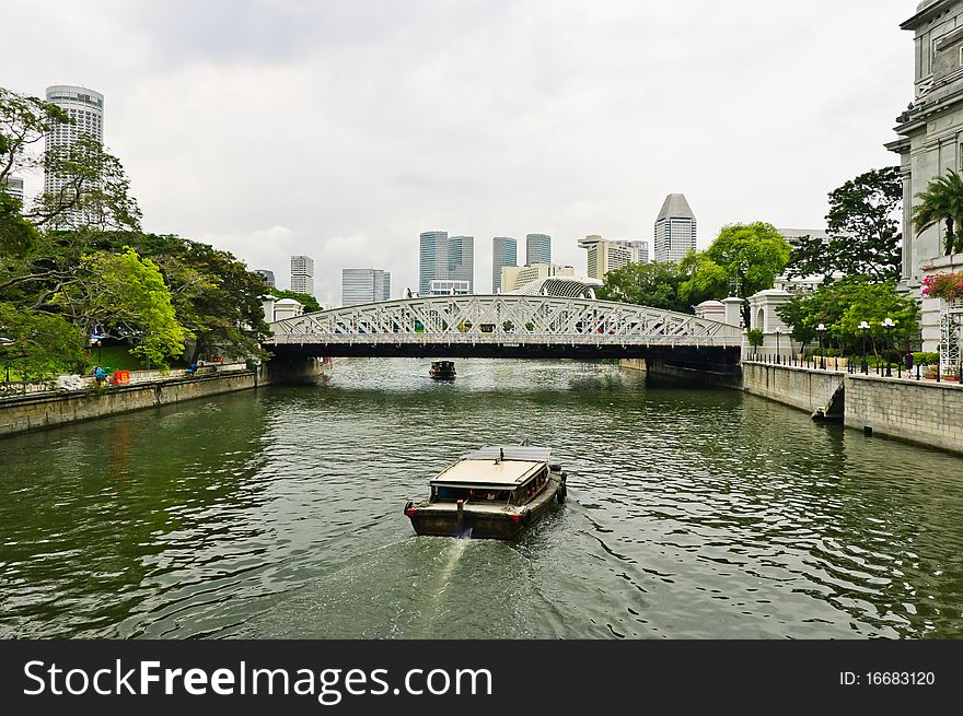 Boats and bridge