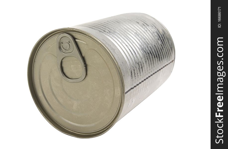 Tin can isolated with path. Tin can isolated with path