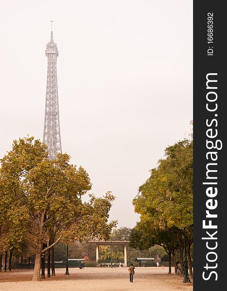 View of Eiffel tower of Paris