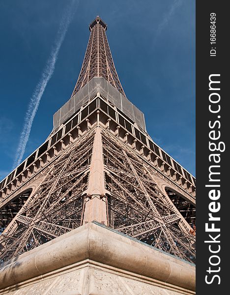 View of Eiffel tower of Paris