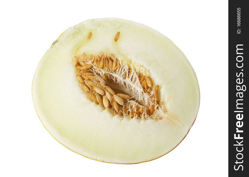 Yellow melon isolated