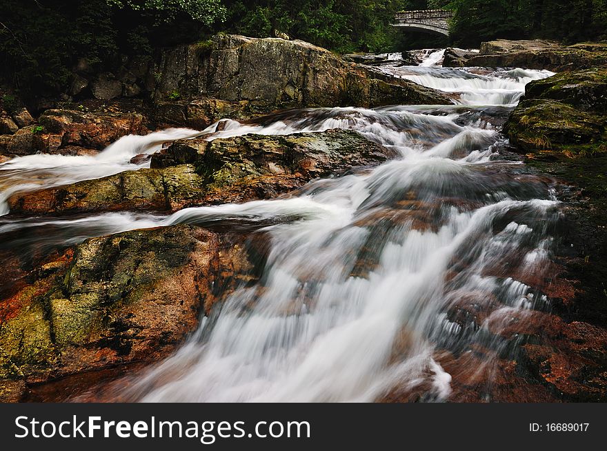 The river Bear Creek in the national park Krkonose in the Czech Republic
