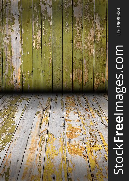 Vintage Wooden Planks Wall Background