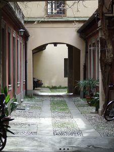 Alleyway In Udine Royalty Free Stock Images Alleyway In Udine Royalty Free Stock Images