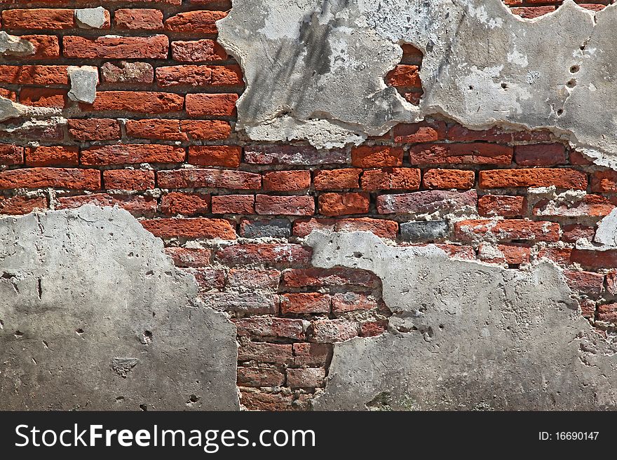 Fragment Red Brick Wall