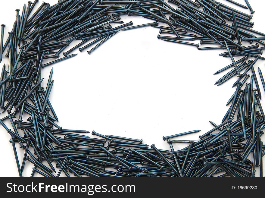 Elliptical Frame Of Nails