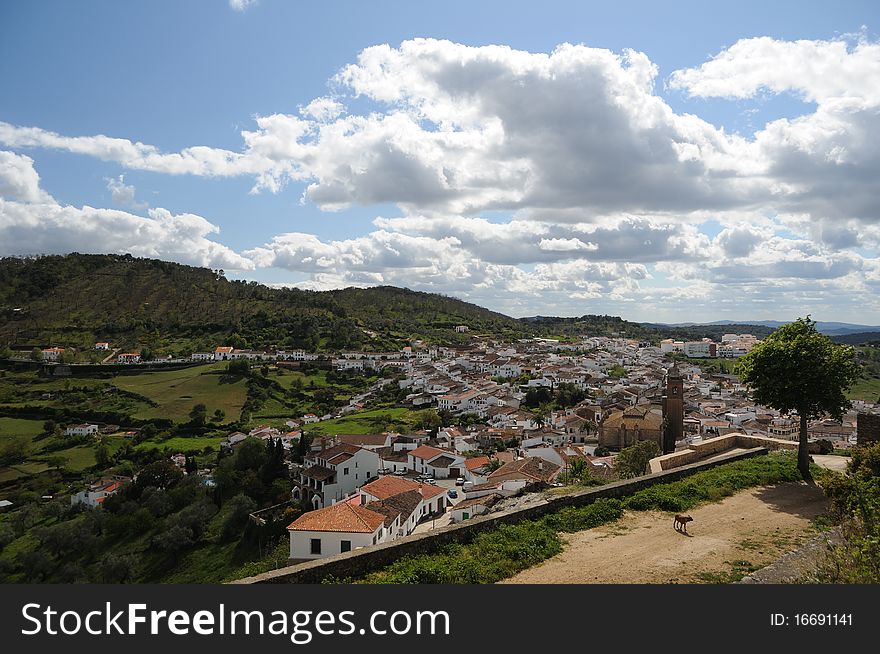 Overview Cortegana (south of Spain). Overview Cortegana (south of Spain).