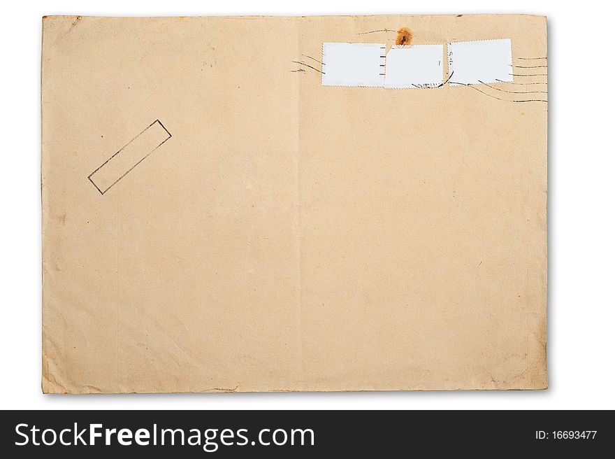 Blank envelope, isolated on white background. Blank envelope, isolated on white background.