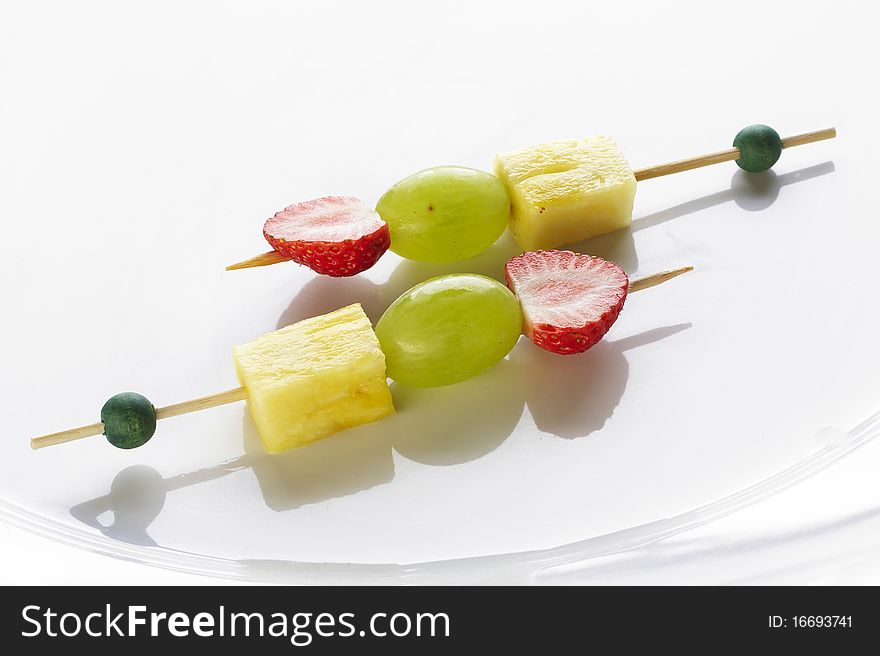 Different Sort Of Fruit Canape