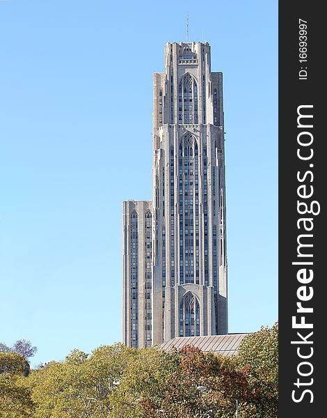 Cathedral of Learning taken from Phipps conservatory